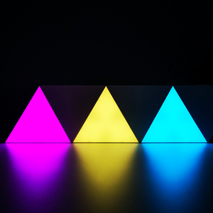 led light smart Multicolor intelligent Indoor Led Triangle Splicing Modular Panels For home light decor