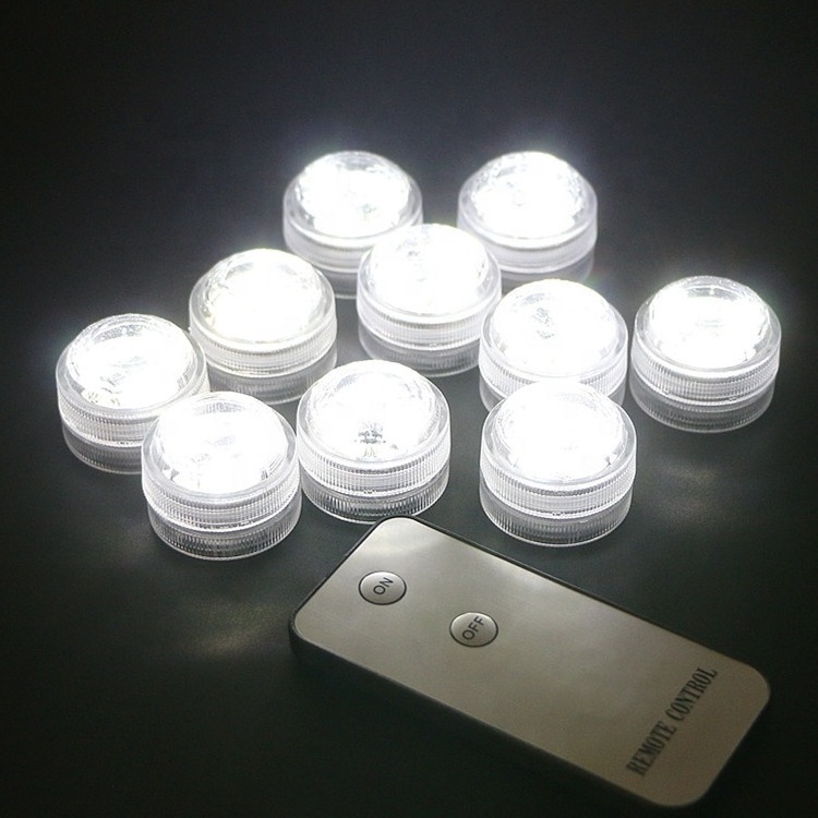 Remote Controlled Submersible led Light for Lantern Lighting Mini Tea Light Waterproof