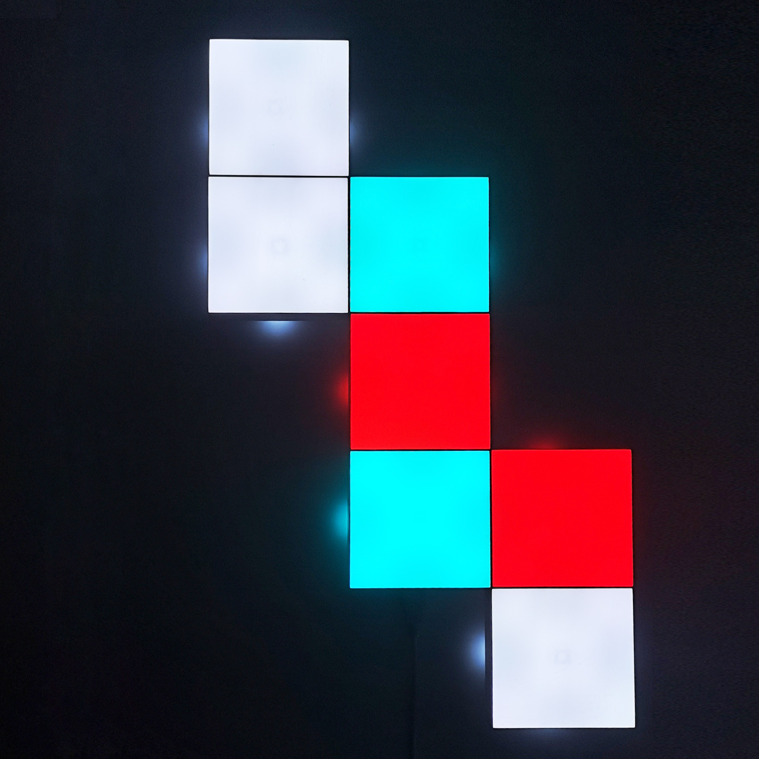 DIY Geometric Modular Panel Lights for Wall Touch Sensitive with Remote LED for Gamers RGB Quantum Square Light 2022 New Arrival