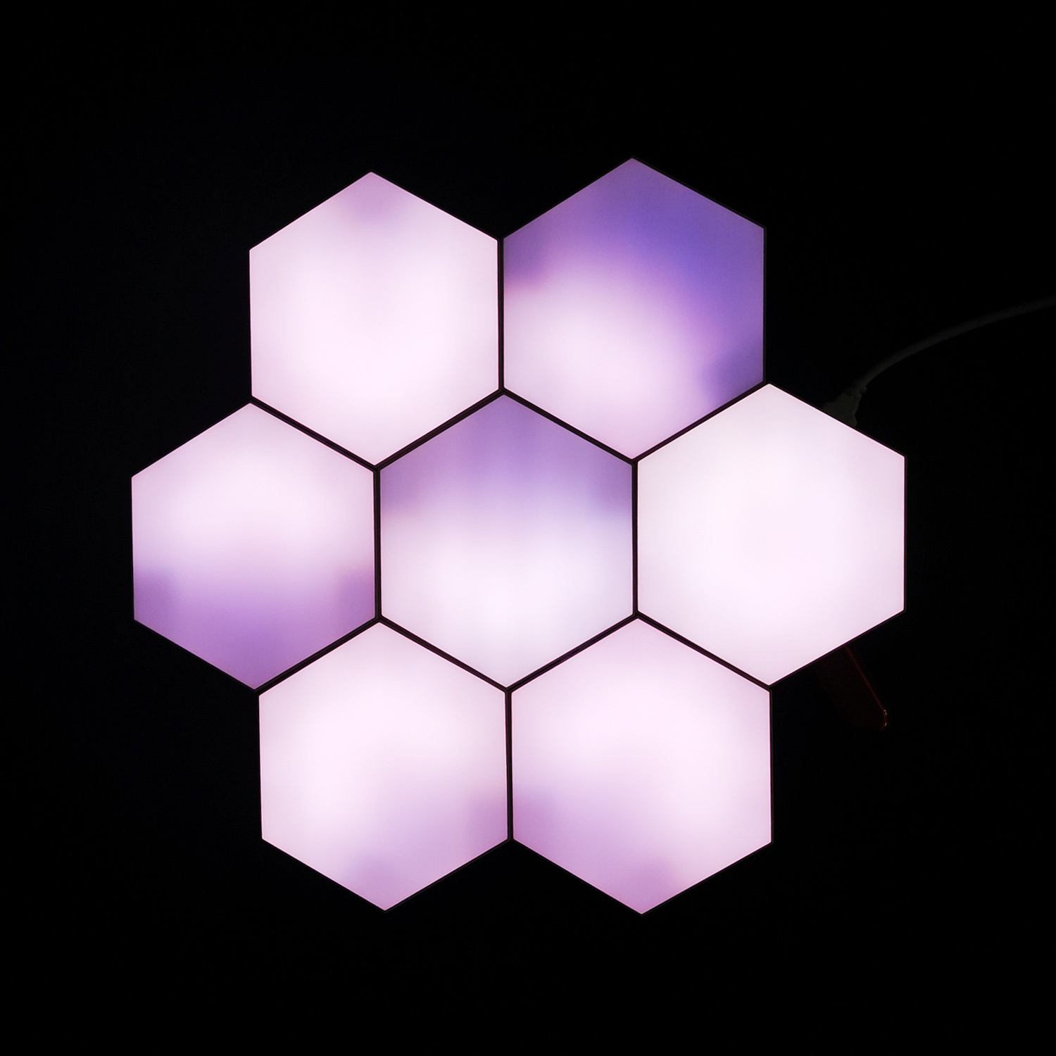 Smart TUYA APP Wifi Controlled Hexagonal Light for Gaming Room Decoration work with Alexa