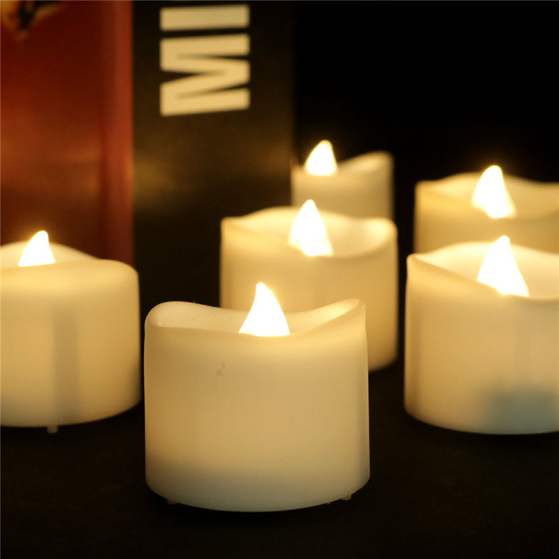 Hot Sale Realistic Battery Powered Flameless Candles Candela Del Battery Included LED Tea Light Candles Light Lamp