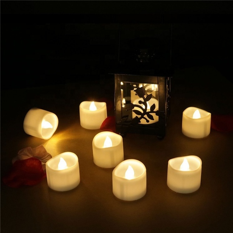 Hot Sale Realistic Battery Powered Flameless Candles Candela Del Battery Included LED Tea Light Candles Light Lamp