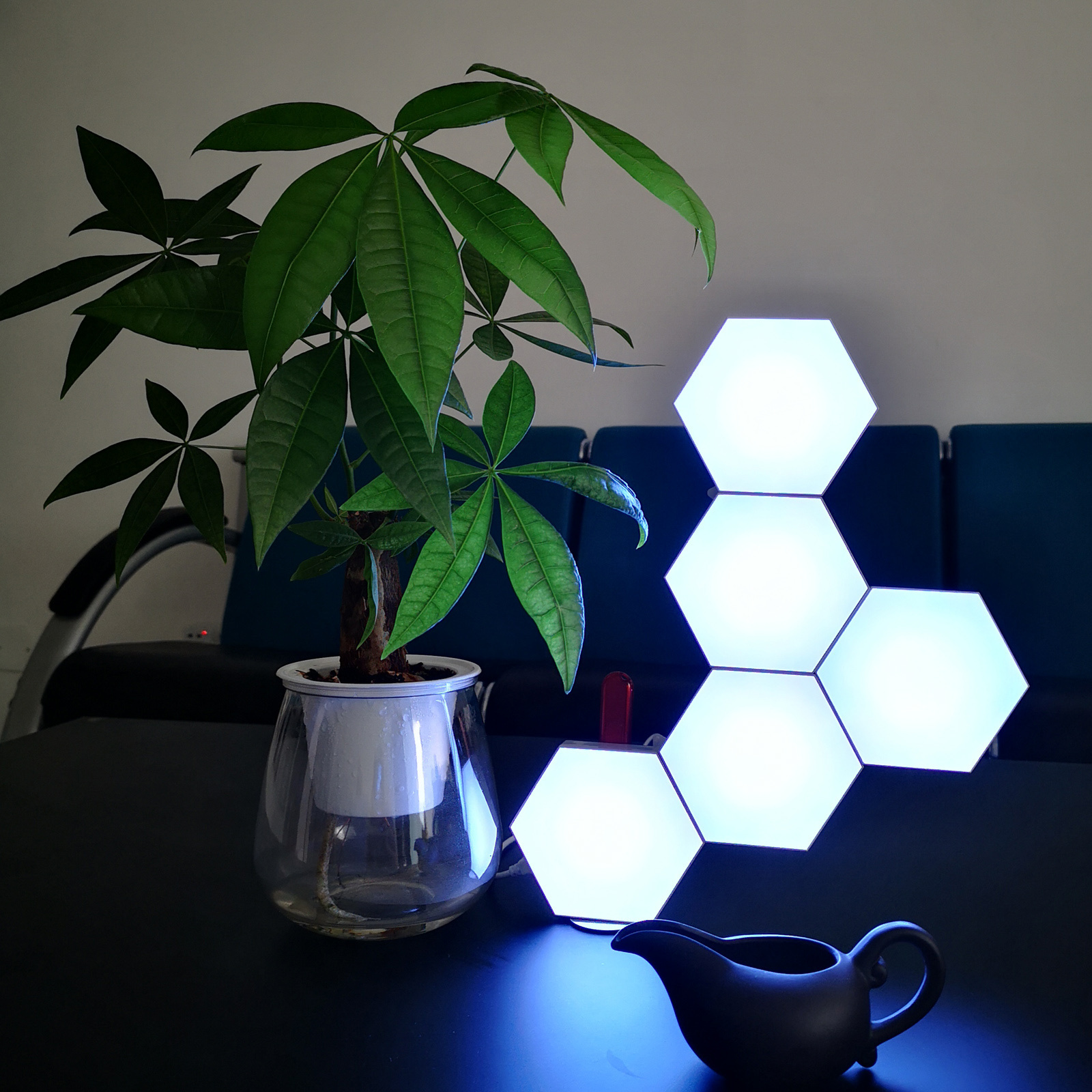 DIY RGB Quantum Light Smart Led Hexagonal Modular Touch Sensitive Lighting Remote Controlled Creative Decoration led night light