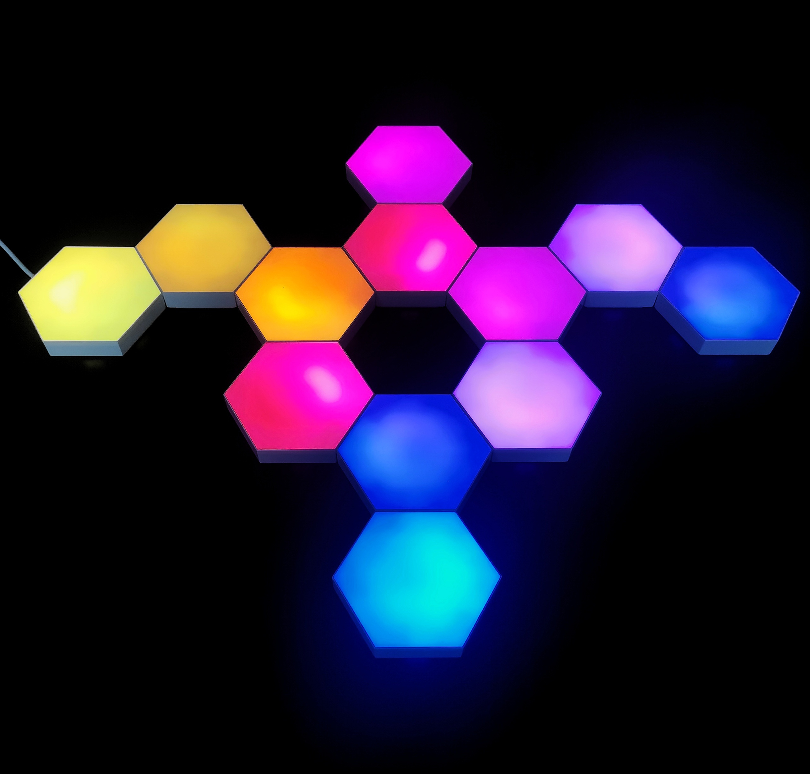 Best seller Hexagon Lights RGB Home Decor for Bedroom Remote Control Quantum Wall Light App Sync With Music