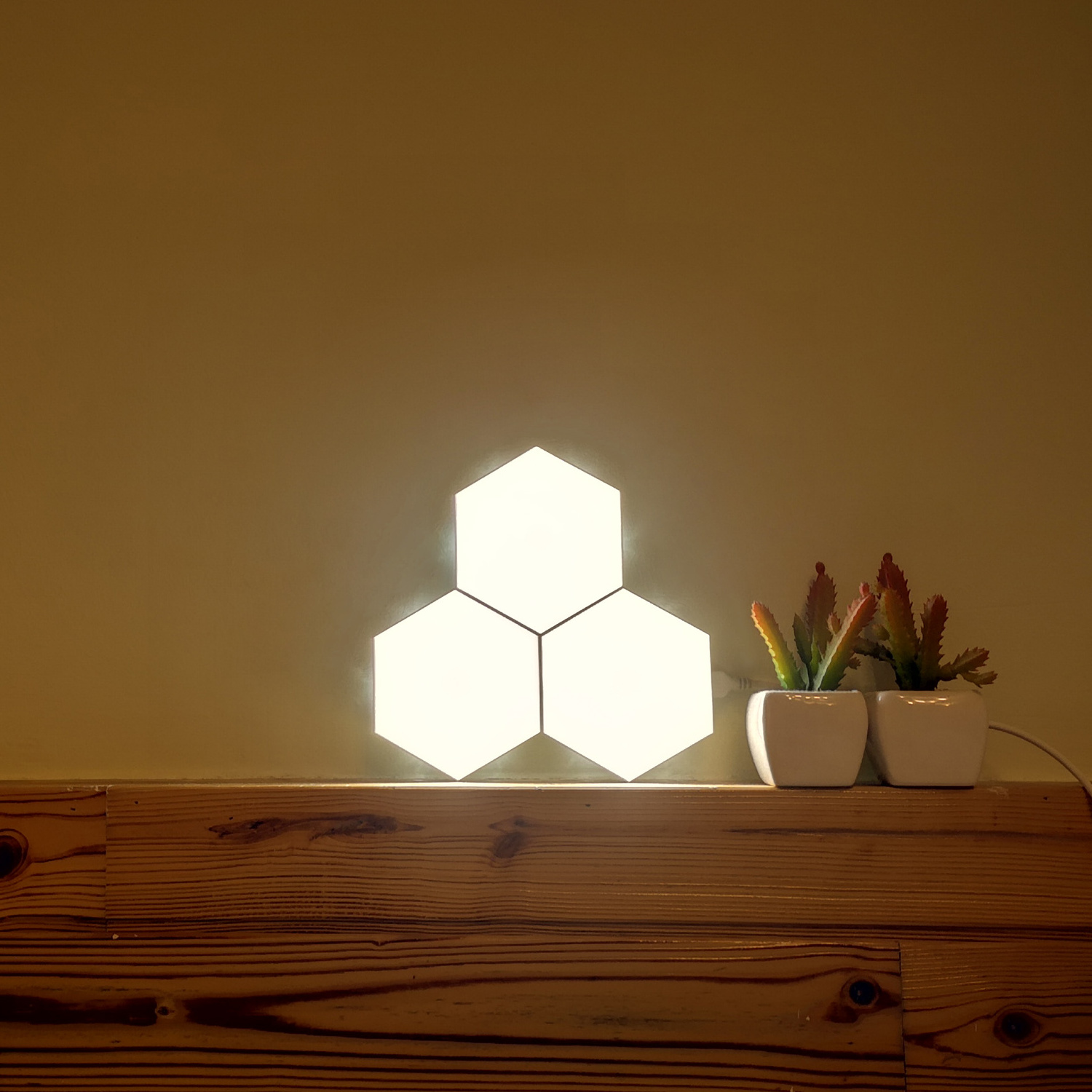 smart led wall light hexagon wall sconce touch lamp led touch light decor for Christmas Gift Promotion Gift