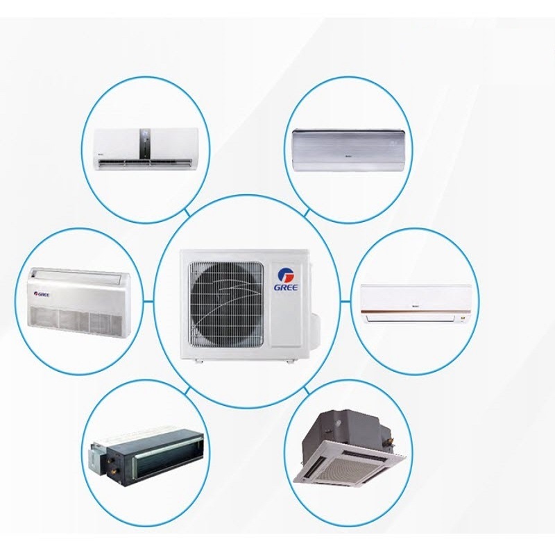 Gree R32 Heating Cooling 1 1.5 2 HP Ton AC Split Type AC Unit Gree Lomo Fairy Series Inverter Air Conditioner