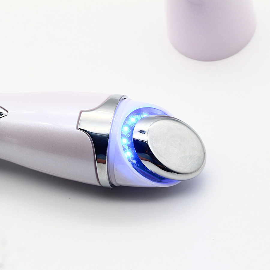 Beauty Woman Rechargeable Smart Multi Function Wireless Anti-puffiness Red Light Therapy Ionic Heated Warm Eye Massage Pen 150g