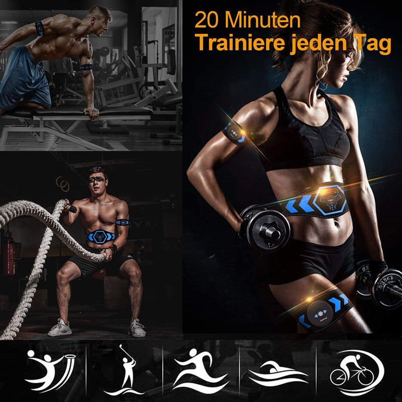 Nouveau Produit 2023 Sports Electro Muscle Stimulation Abs Ems Slimming Belt  Sculpting Stimulator for Abdominal Arms Training