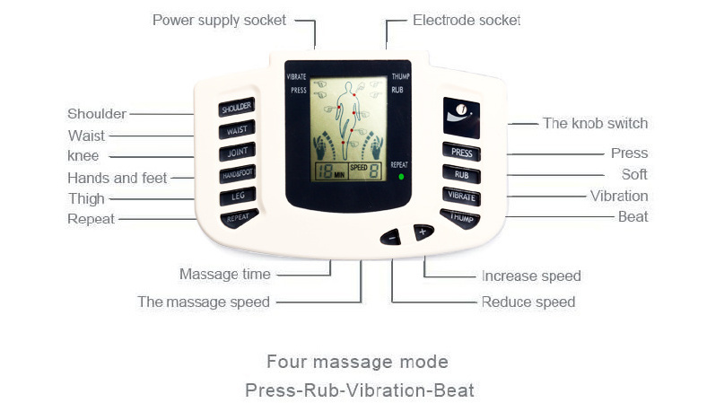 Electronic Foot Massage Ems Stimulator Shoes Electric Physiotherapy Acupuncture Tens Unit Pulse Massager With Slippers