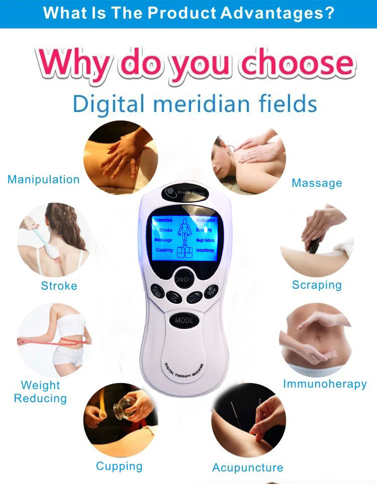 B2B Digital TENS Unit full body health care muscle Stimulator exercise fitness electric therapy High Frequency pulse massager