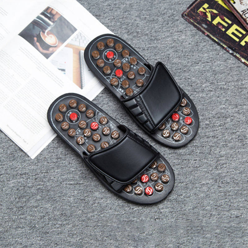 Rotating Magnetic Massage Shoes Health Fitness Acupoint Physiotherapy Slippers Acupressure Foot Massage Slippers Hot Sale Spring