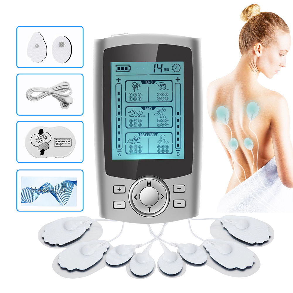 36 mode Electric Tens unit ABS Muscle Stimulator Ems Acupuncture Body Massager Herald Digital Therapy Machine  For Pain Relief