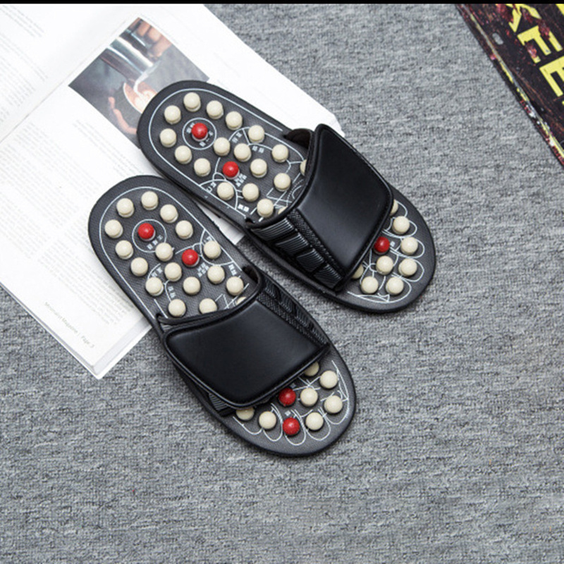 Rotating Magnetic Massage Shoes Health Fitness Acupoint Physiotherapy Slippers Acupressure Foot Massage Slippers Hot Sale Spring