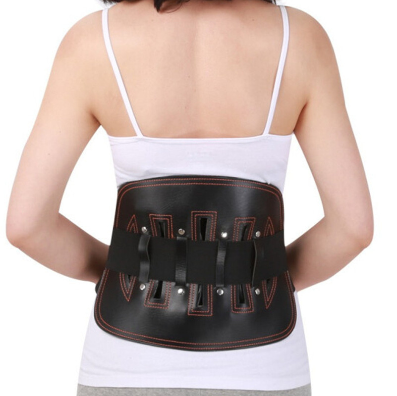 new releases 2024 Lumbar spine fixed belt plus wide band arc steel plate curved lumbar protection warm heating pad thickening