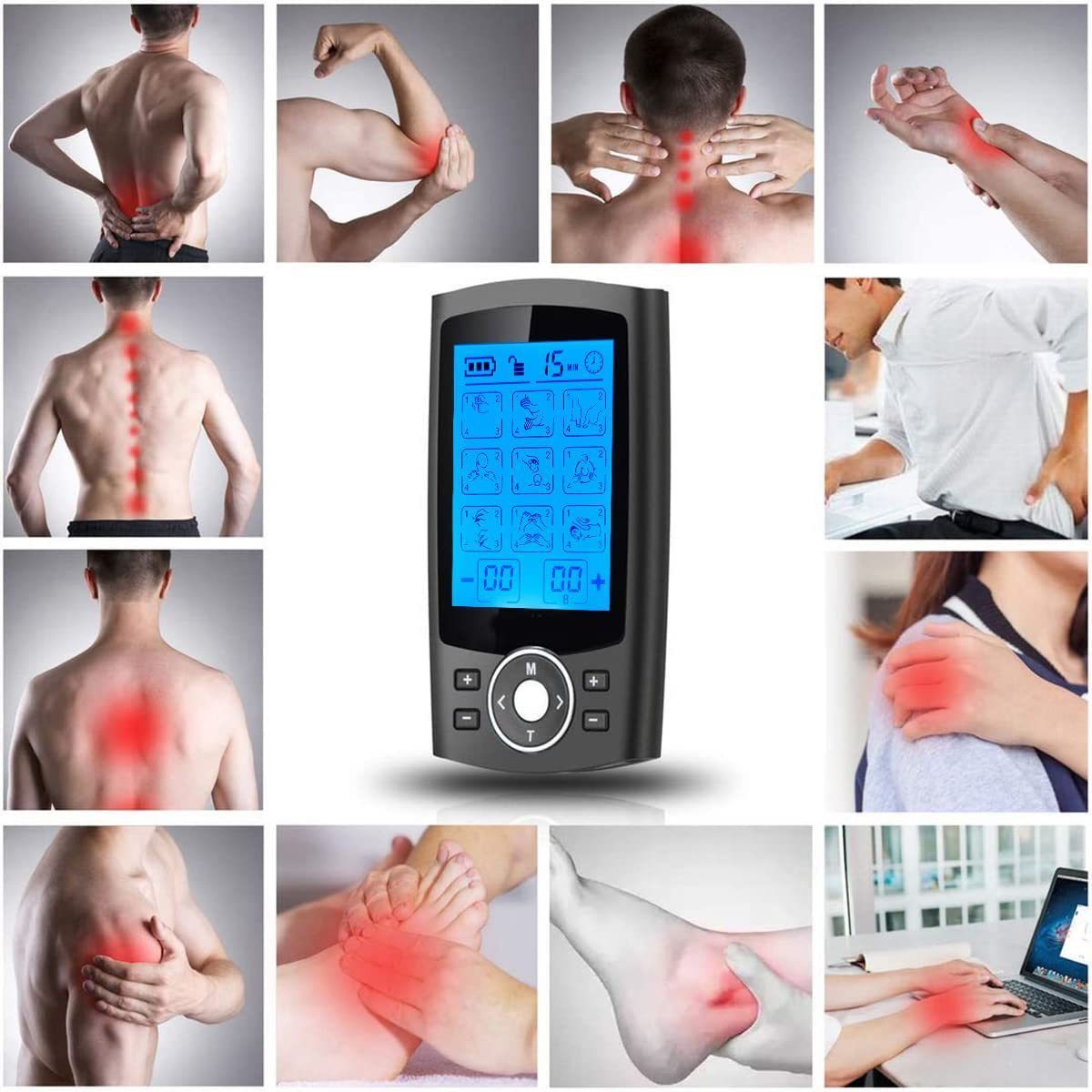 24 Models EMS Electric Herald Tens Machine Acupuncture Body Massage Digital Therapy Massager Muscle Stimulator Electrostimulator