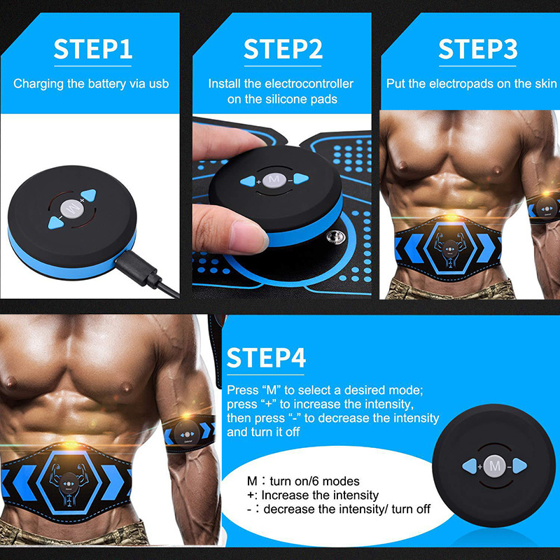 Nouveau Produit 2023 Sports Electro Muscle Stimulation Abs Ems Slimming Belt  Sculpting Stimulator for Abdominal Arms Training