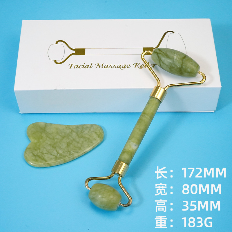 Mount Lai - the Jade Rose Quartz Gua Sha Facial Lifting Tool Rose Quartz Face Roller Gua Sha Set with Box