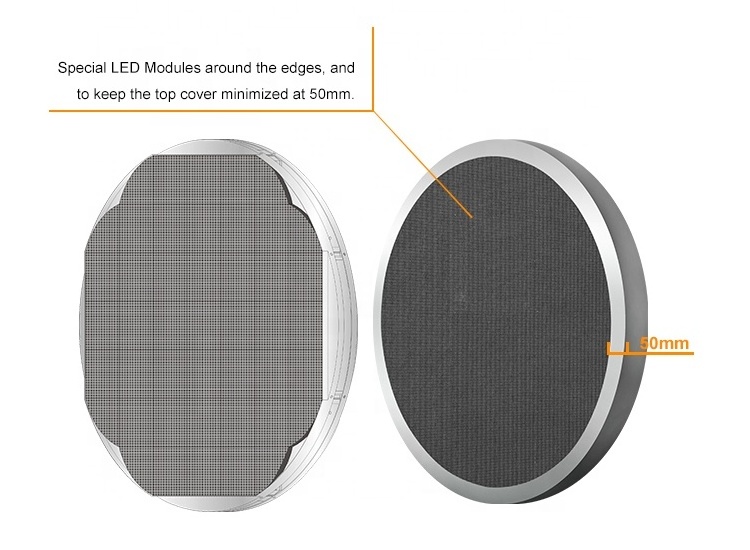 High-quality Indoor/Outdoor Round LED Screen LED Circle Display / Circular TV Screen P2/P2.5 Round LED Display