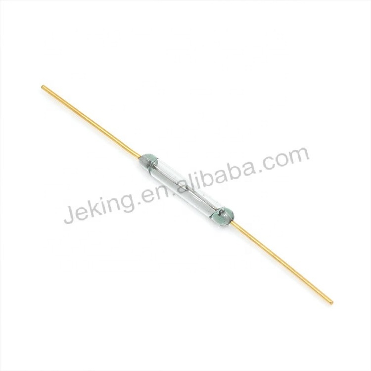 Jeking High Quality MKA-14103 Tone Leads Glass N/O SPST Reed Switches 10-15AT 2*14MM