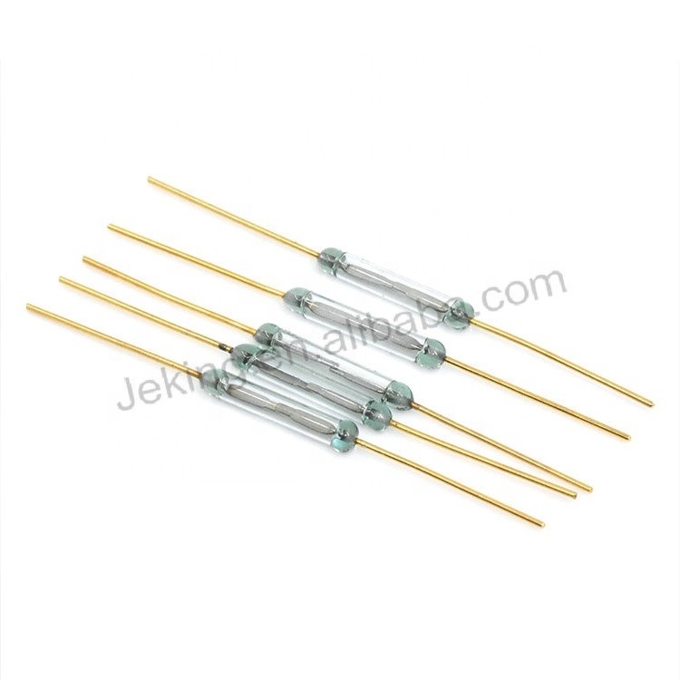 Jeking High Quality MKA-14103 Tone Leads Glass N/O SPST Reed Switches 10-15AT 2*14MM