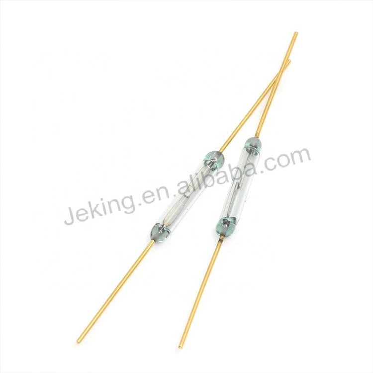 Jeking High Quality MKA-14103 Tone Leads Glass N/O SPST Reed Switches 10-15AT 2*14MM