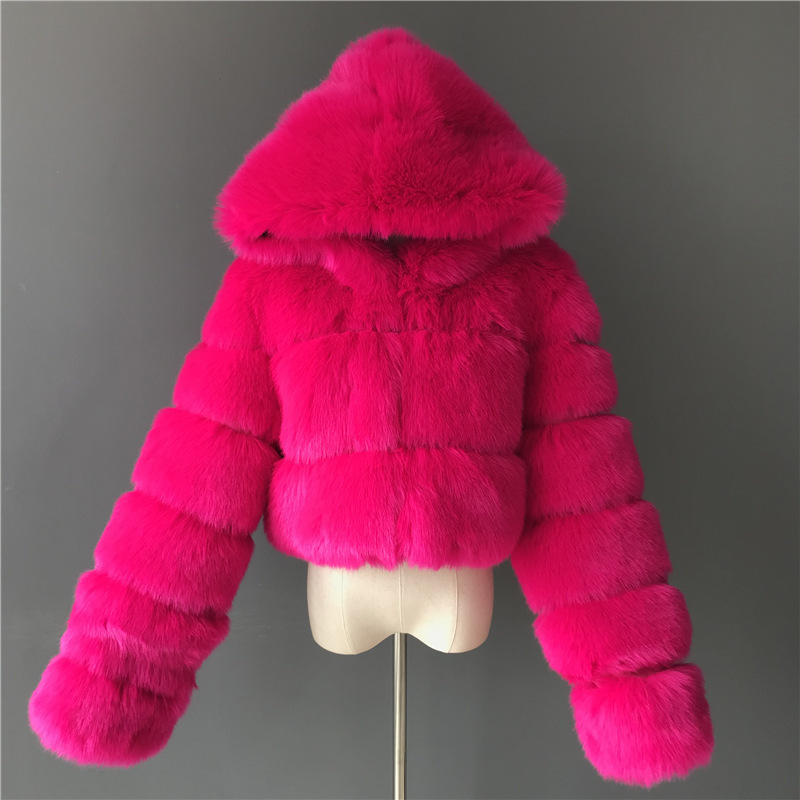 2024 Winter Warm Fox Fur Plus Size Women's Down Coats Outdoor Girls Fur Jackets Coats for Ladies Women