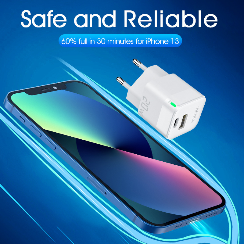 US EU UK PD 20W PD 30W fast charging power supplier wall charger USB C 20W power adapter for iphone charger