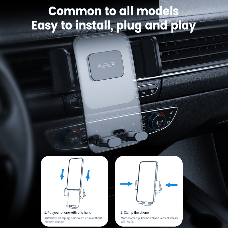 Gravity Car Phone Holder Mobile Phone Clip Holder Stand Bracket CD Slot/Airvent Mount Holder for iPhone Samsung