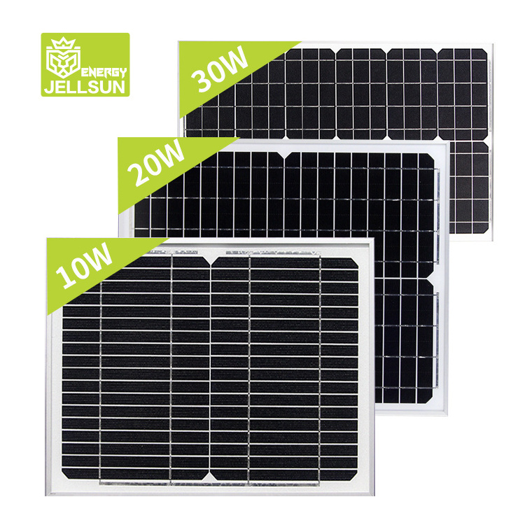 JELLSUN  Mono Small Size Solar Panel 18V 10W 20W 30W 40W 50W  Mini PV  Module