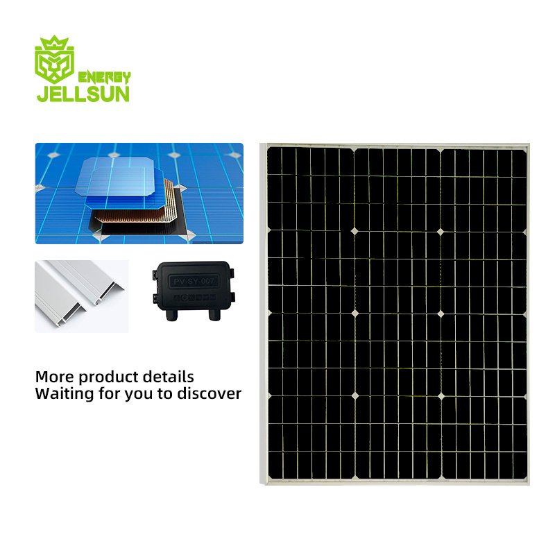 JELLSUN Monocrystalline Silicon Chienese TUV Solar Panel High-efficiency 100 watt Solar Photovoltaic Panels