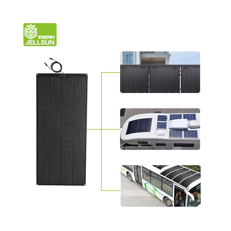 JELLSUN Renewable Energy Paneles Solares 250w 500w flexible roof  Tier 1 solar panels flexible sunpower solar panel