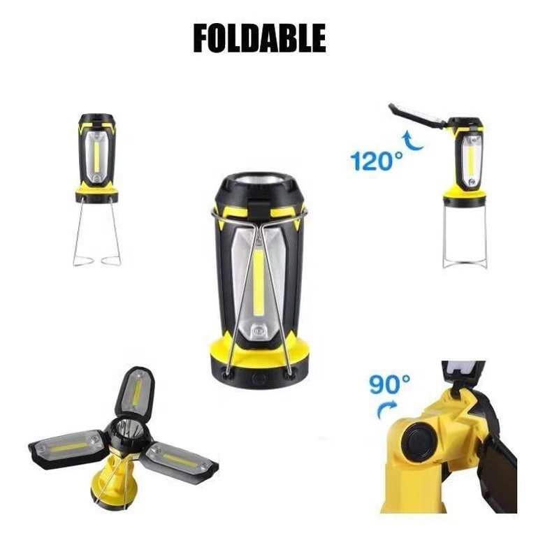 Multifunction LED camping light 3AA battery powered Outdoor Working lantern Portable Emergency Lamp Tent hanging Other Camping