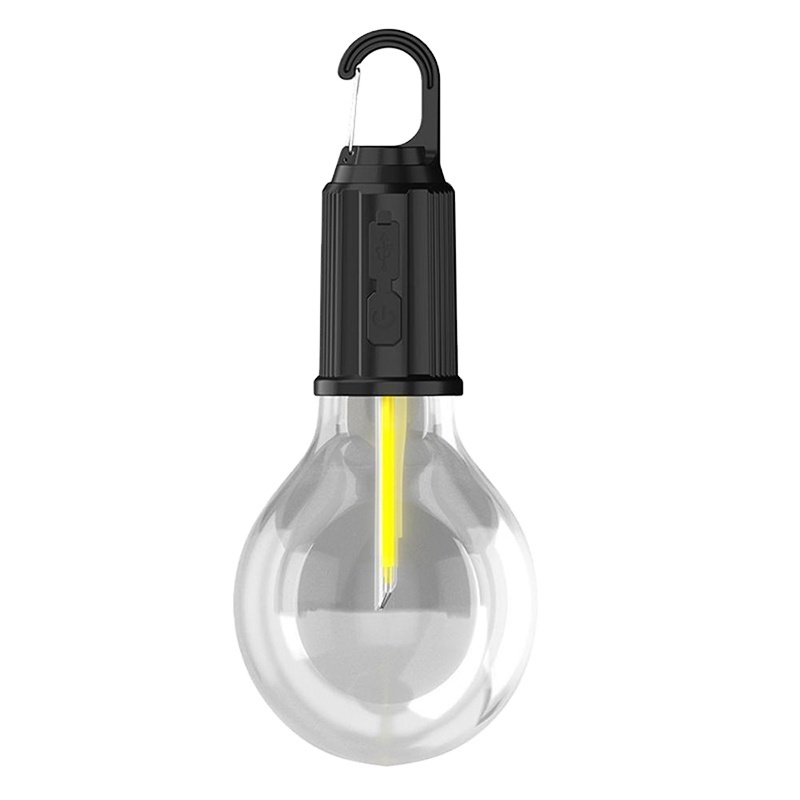 Lightweight LED camping Light bulb Portable Hanging Fishing Outdoor Lantern USB Rechargeable Retro Tent Hanging light