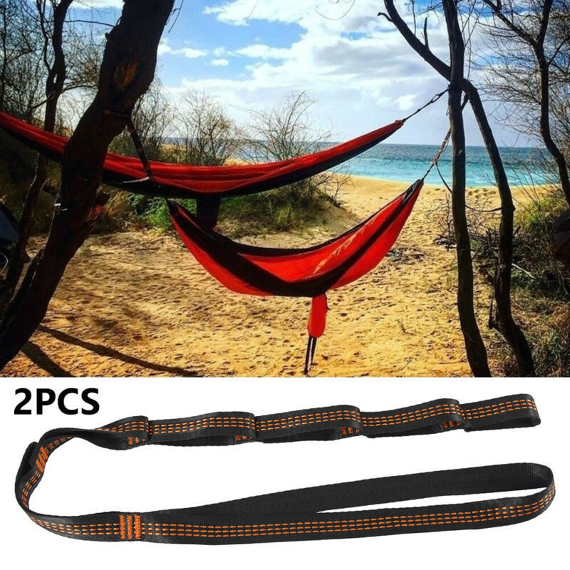 Hot Sells Hammock Tree Straps Heavy Duty Hanging Straps with 2 Premium Carabiners Carrying Bags for Outdoor Camping Hammock