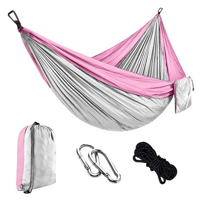 JELOCAMP Lightweight Parachute Nylon Camping Hammock Swings Outdoor Garden Beach Hanging Swing Sleeping Gear Hiking Hammocks