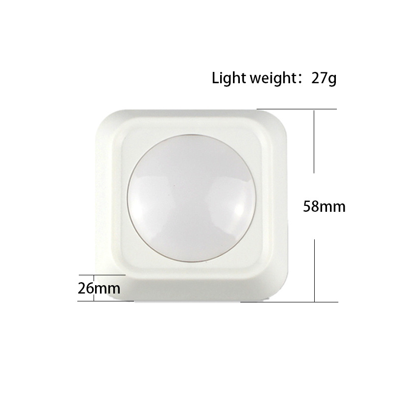 Power 3pc inner box Led Small Night Light Smart Control Colorful Led Cabinet Light Wireless Remote Control Light Easy To Install