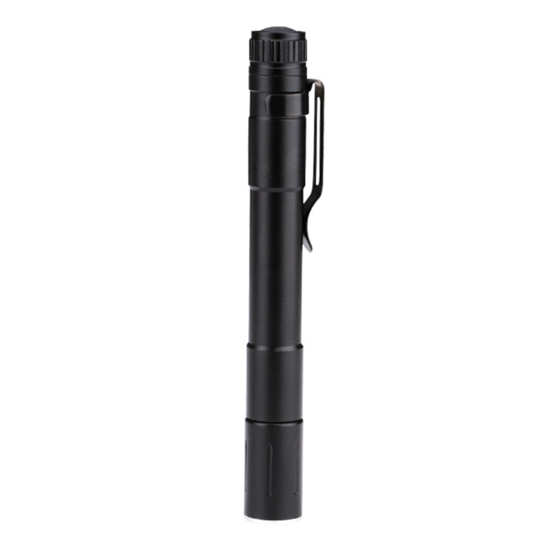 Pocket Zoomable LED Flashlight Mini size telescopic portable medical Torch Light pen clip Gift promotion other camping gear