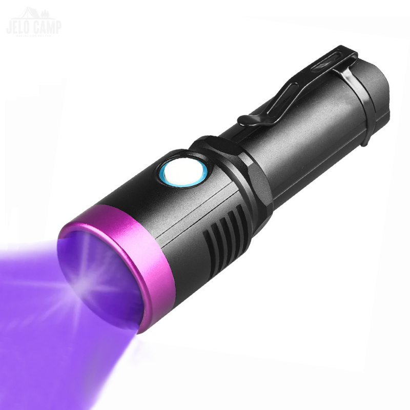 Find Urine & Bodily Fluid Scorpion detector Zoom 365nm 20W LED Blacklight Flashlight USB Rechargeable Ultraviolet lights