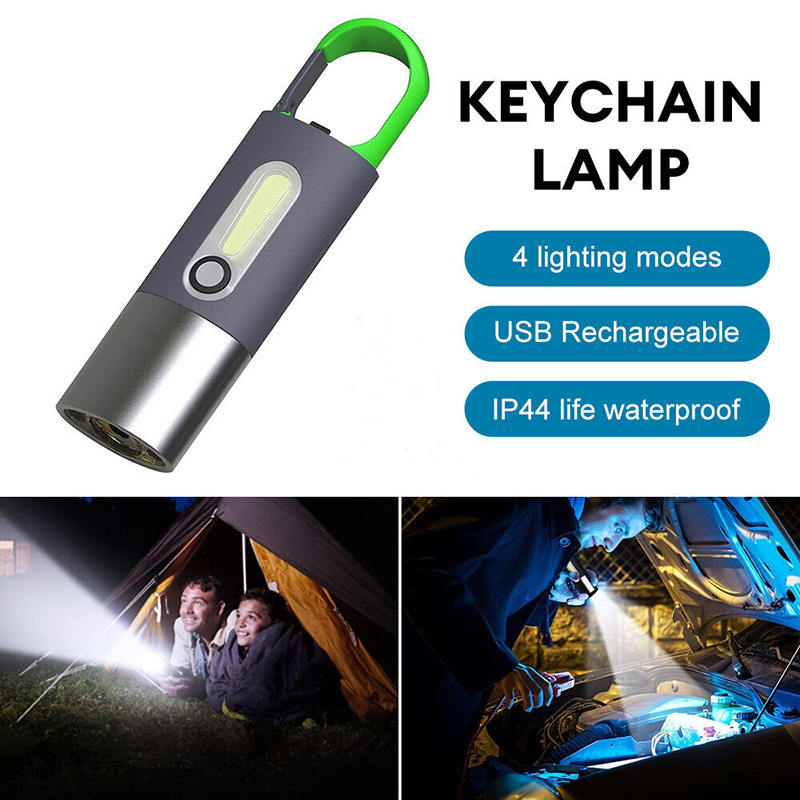 Hander Portable Mini Flashlight Hiking Climbing USB Rechargeable torch other Camping Gear Backpacking Lantern