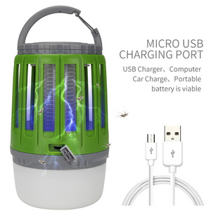 Professional  2 in 1 Portable USB Charging LED Mosquito Killer Tent Hanging UV Rechargeable camping lantern for Outdoor Camping