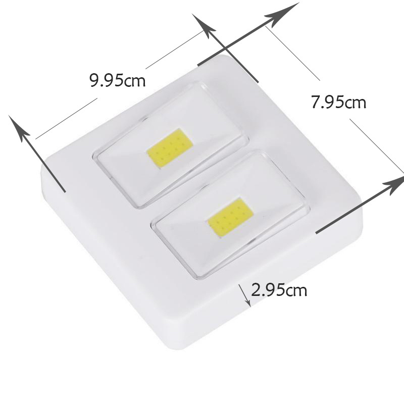 New Modern Style Switch COB Night Light Super Bright  Battery Operated Closet Light Cordless Motion Cabinet wall light