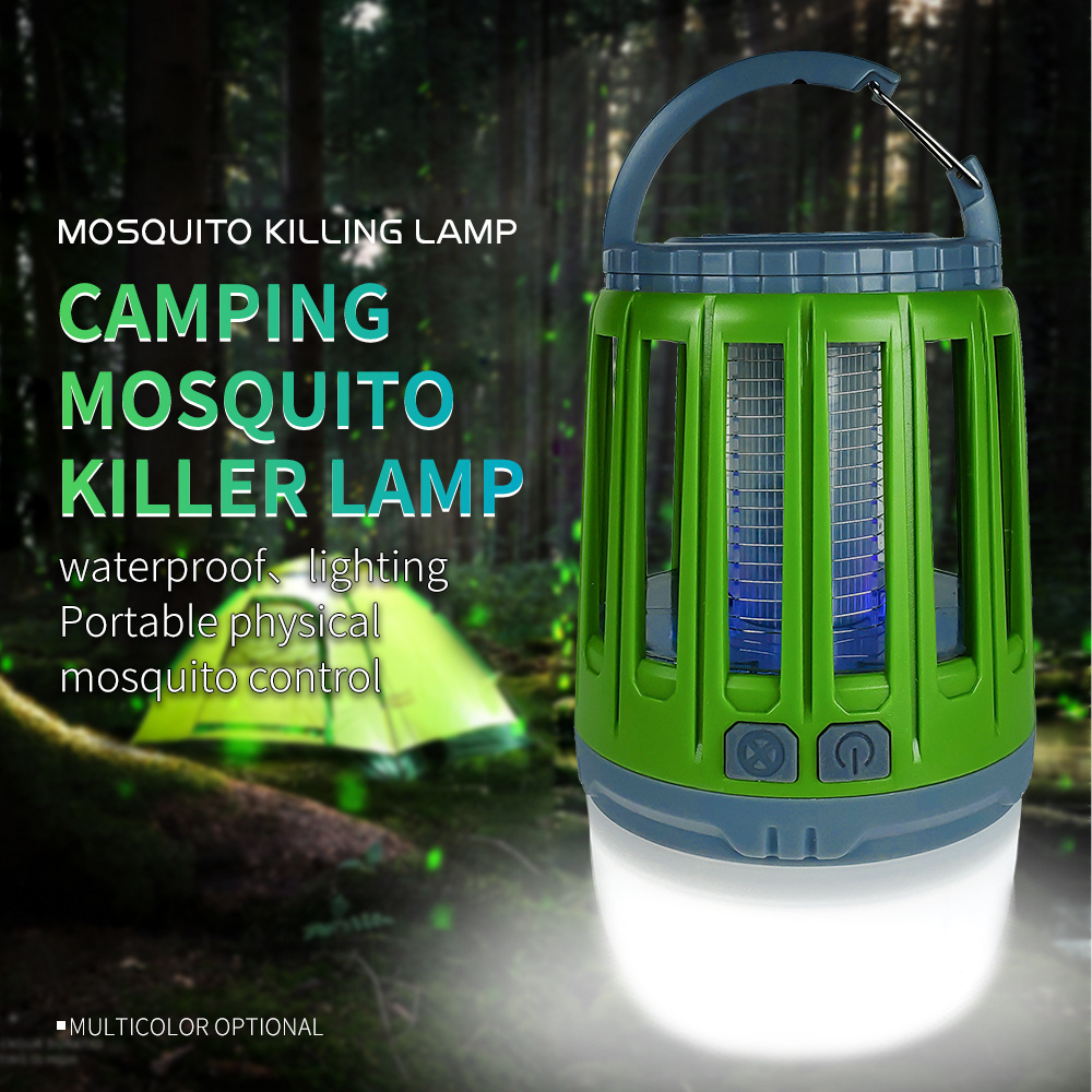 Professional  2 in 1 Portable USB Charging LED Mosquito Killer Tent Hanging UV Rechargeable camping lantern for Outdoor Camping