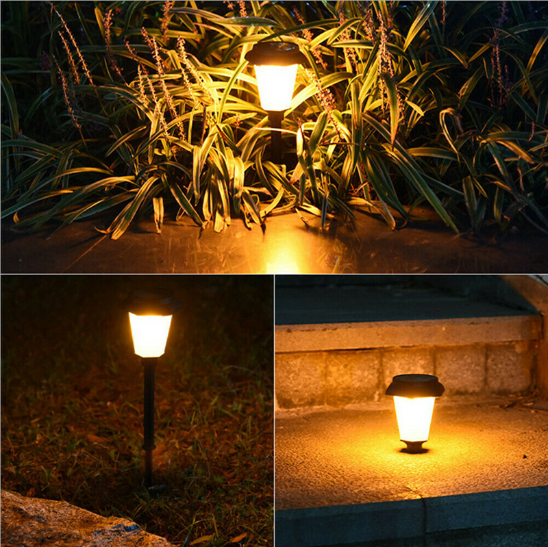 1pc 12 LED Solar flame light Outdoor Wireless Solar Torch Dance Flickering Flame effect Light Waterproof Lawn Hanging Lantern