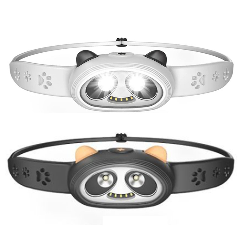 Lightweight Panda Design LED Head Torch USB Rechargeable Kids Lovely Night Light Hiking Other Camping Gear Popular LED head lamp