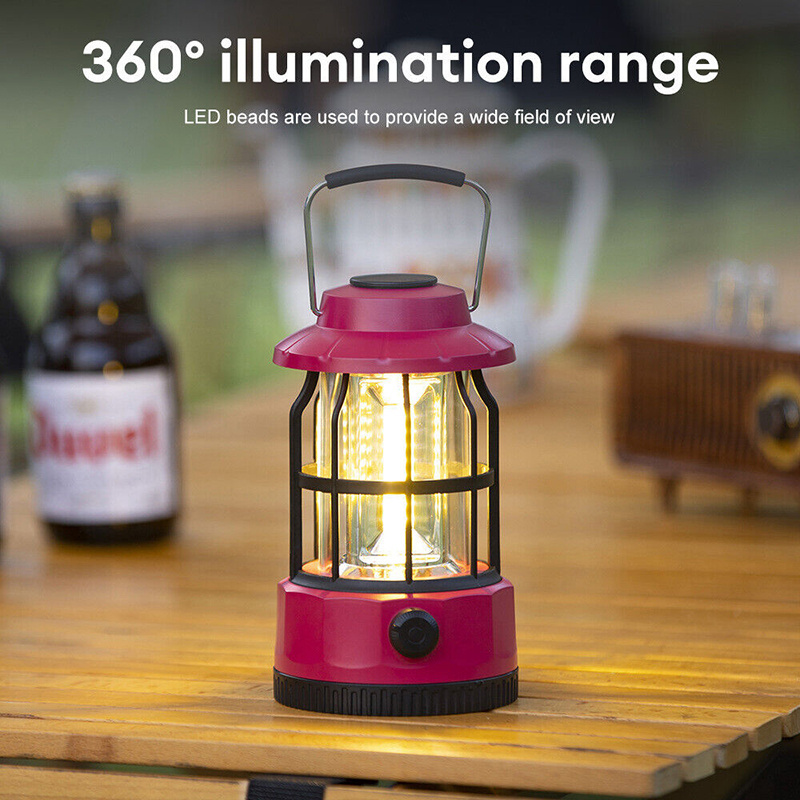 Portable Camping Lanterns LED Hiking Retro Campsite Lantern Other Camping Equipment dry battery Outdoor hanging lights