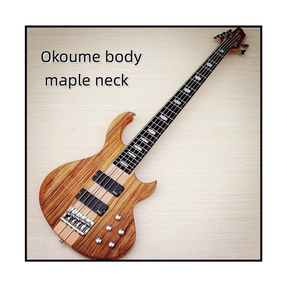 JELO CYD-1 6 String 43 inch Electric Bass Guitar Millettia Laurentii Okoume body maple guitar neck 24 nickel frets guitar