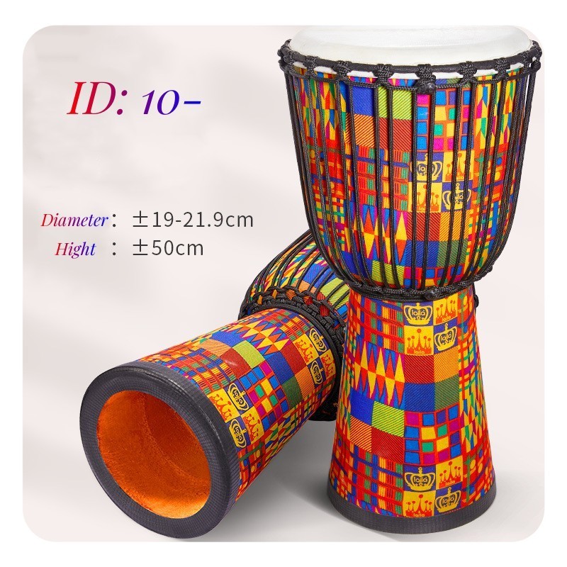 JELO SLG-AD-10-1 8 inch Factory supply djembe african drum goat skin professional large africa djembe drum for kid