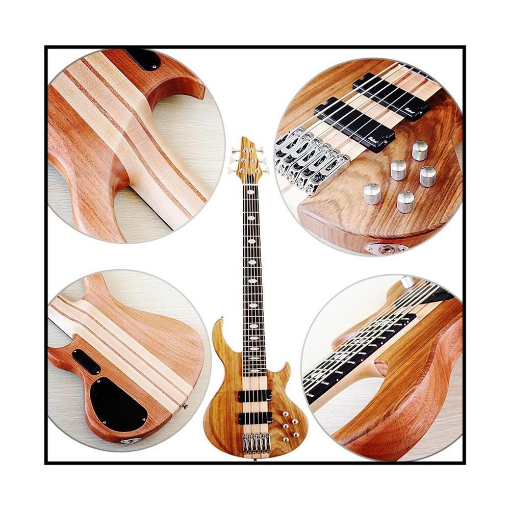 JELO CYD-1 6 String 43 inch Electric Bass Guitar Millettia Laurentii Okoume body maple guitar neck 24 nickel frets guitar