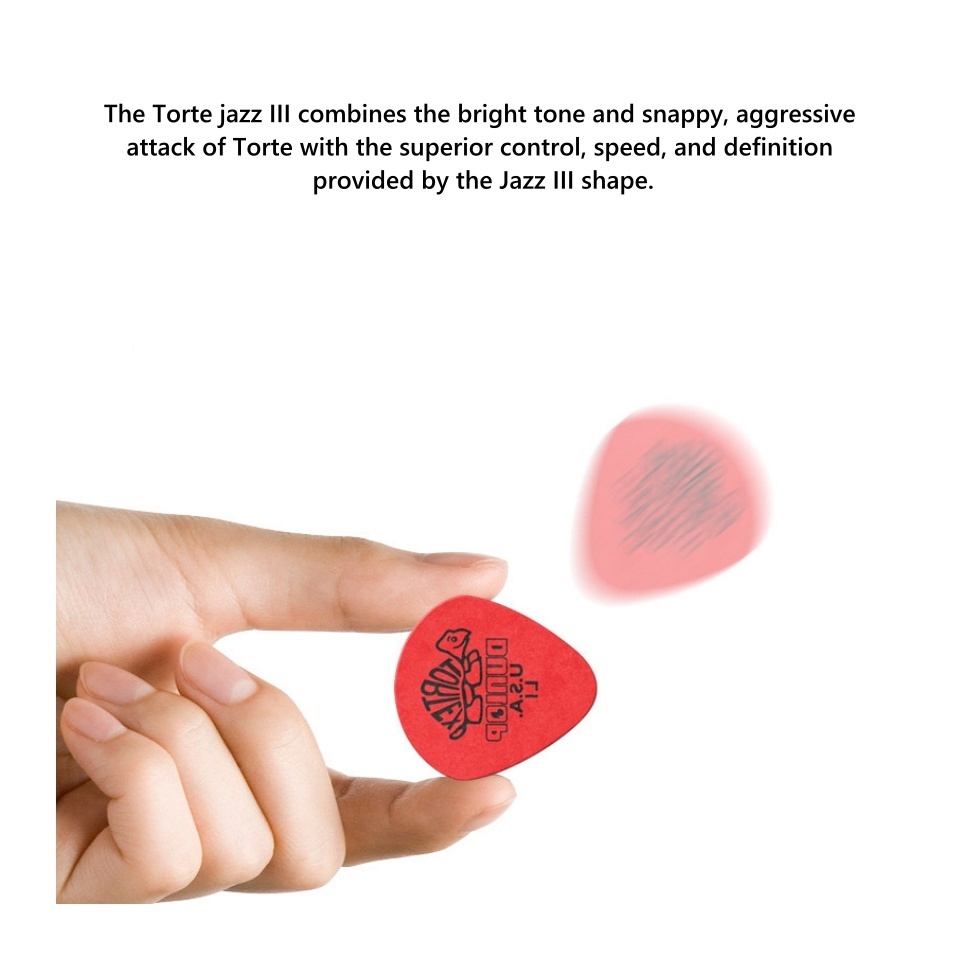 Jelo YYD-Dunlop Torte Jazz III 472R Guitar Picks Bass Acoustic Classic Electric Guitars-Stringed Instruments Parts Accessories