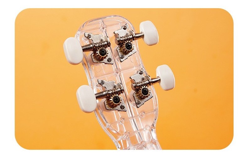 JELO SLG-U5 21 inch Air-nova Transparent  Carbon String  cheap ukulele bass guitar for children kid Toy